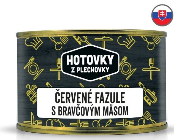 HOTOVKY Z PLECHOVKY Červené fazole s vepřovým masem Varianta: 400 g
