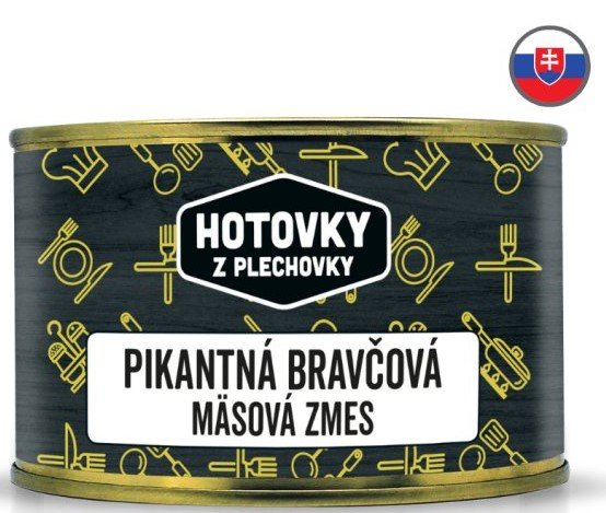 HOTOVKY Z PLECHOVKY Pikantní vepřová masová směs Varianta: 400 g