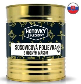 HOTOVKY Z PLECHOVKY Čočková polévka s uzeným masem Varianta: 800 ml