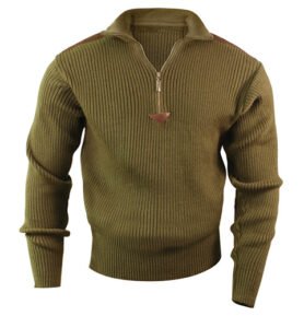 Svetr ACRYLIC COMMANDO 1/4 zip ZELENÝ vel. M