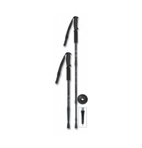 Hůl treková teleskopická 110/135 cm ČERNÉ 1 kus