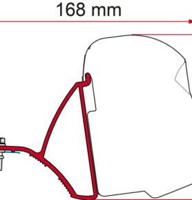 Adaptér pro markýzu Fiamma F43 Van pro vozidlo Renault Trafic, Opel Vivaro, Fiat Talento od roku 2015