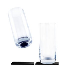 SILWY Magnetická křišťálová sklenice na pití LONG DRINK SLIM Silwy, 2 ks