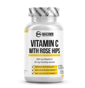 MAXXWIN VITAMIN C WITH ROSE HIPS 120 kapslí