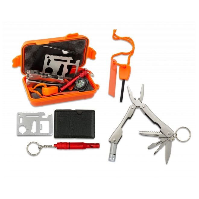 Albainox sada pro přežití BARBARIC v krabičce ORANŽOVÁ