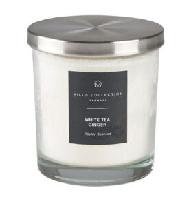 Villa Collection Vonná svíčka ve skleněné dóze s víkem White Tea Ginger (45 hodin)