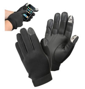 Rukavice taktické TOUCH SCREEN neoprenové ČERNÉ vel. L