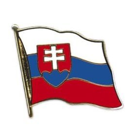 Odznak vlajka SLOVENSKO vlající