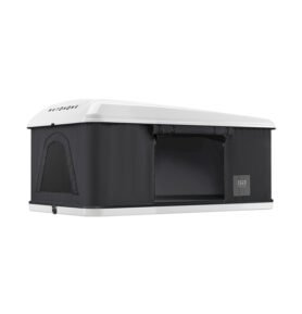 Střešní stan AUTOHOME 1.0 z tvrdé skořepiny - šedá látka - bílá skořepina Varianta: Small