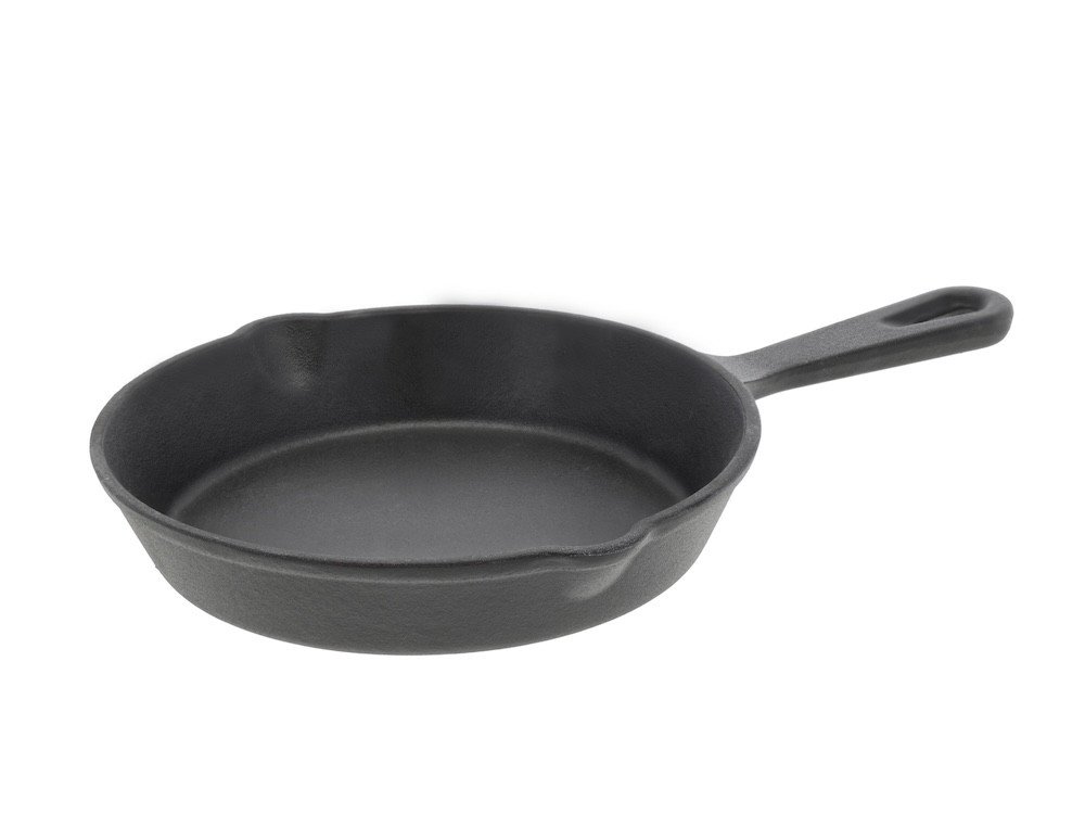 Holm Malá litinová pánev na smažení 14 cm Black