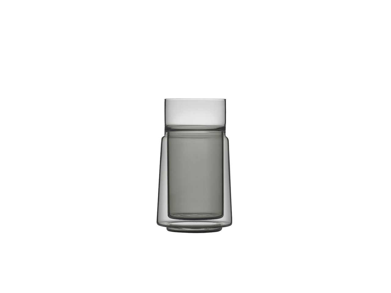 Jacob Jensen Dvoustěnná sklenice na latté Black 33 cl