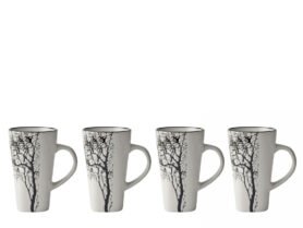 Villa Collection Hrnek na espresso se stromem Hela Sand 0,1l (set 4 ks)