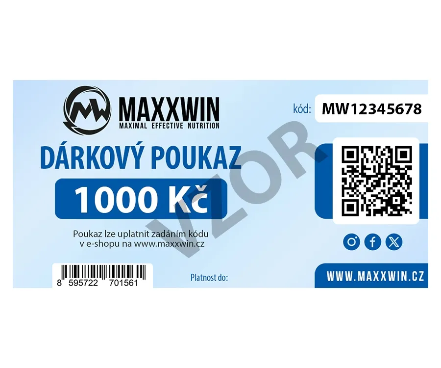 MAXXWIN DÁRKOVÝ POUKAZ 1000 Kč