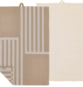 Södahl Kuchyňská utěrka 50x70 Reflection (sada 2 ks) Warm Taupe