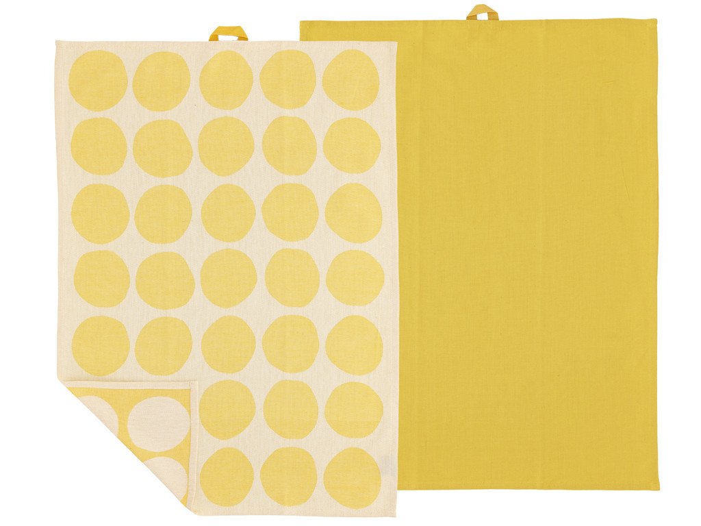 Södahl Kuchyňská utěrka 50x70 Bubbles (sada 2 ks) Yellow