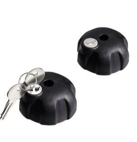 Uzamykatelné otočné rukojeti pro distanční sloupky Thule