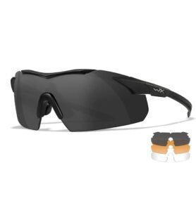 WILEY X brýle střelecké WX VAPOR COMM sada 3 skla ČERNÝ rám