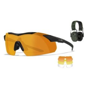 WILEY X sada brýlí WX VAPOR COMM a střeleckých sluchátek M300