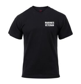 Triko MARINES VETERAN krátký rukáv ČERNÉ vel. 3XL