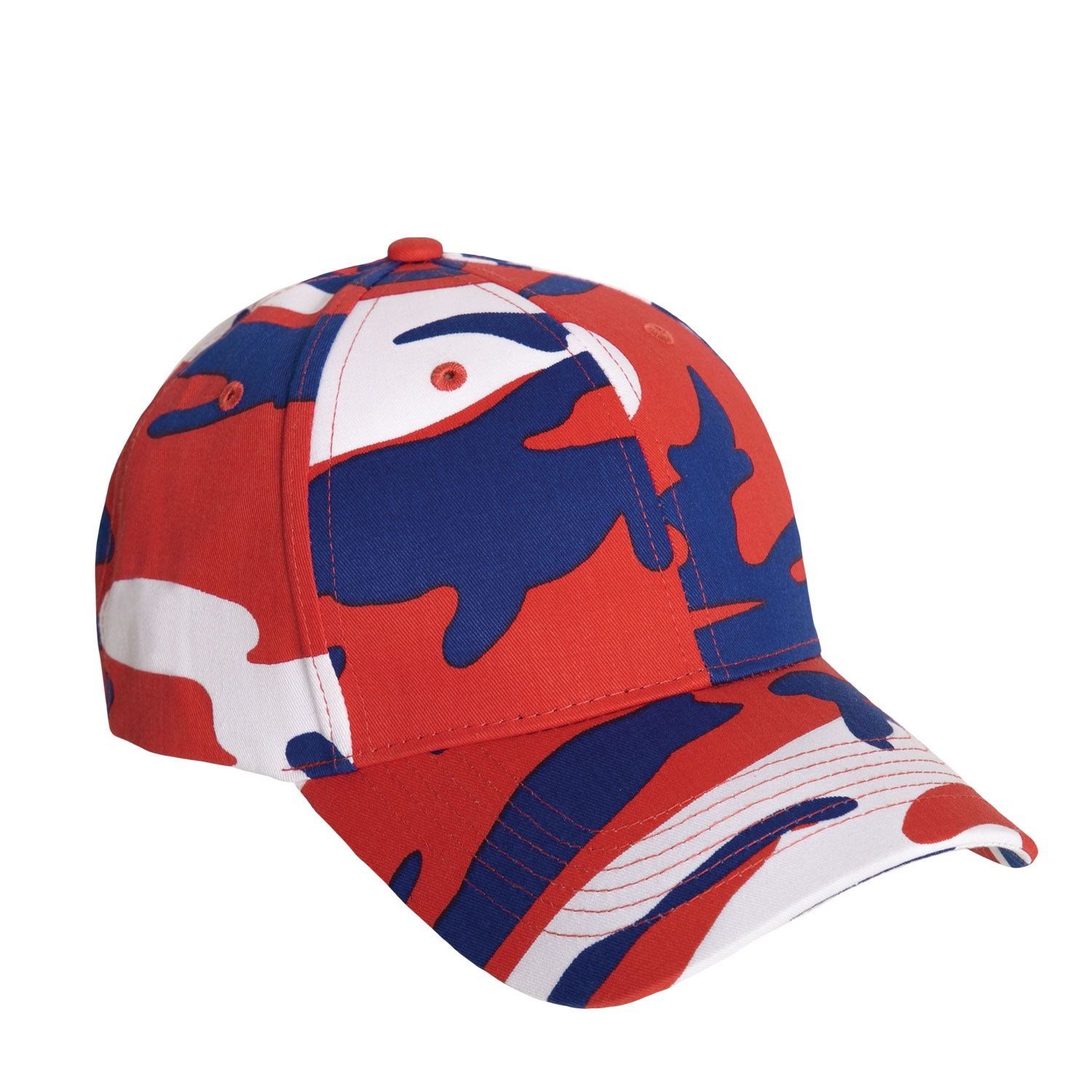 ROTHCO čepice baseball Supreme Low Red / White / Blue Camo