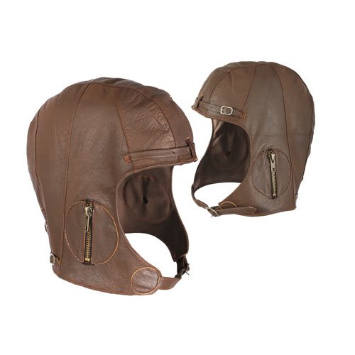 Kukla KOŽENÁ letecká WWII HNĚDÁ vel. XL-XXL