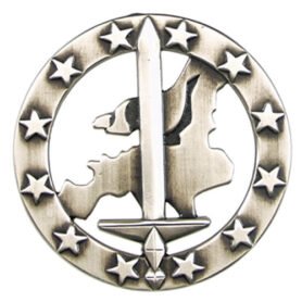 Bundeswehr odznak BW na baret EUROCORPS kovový