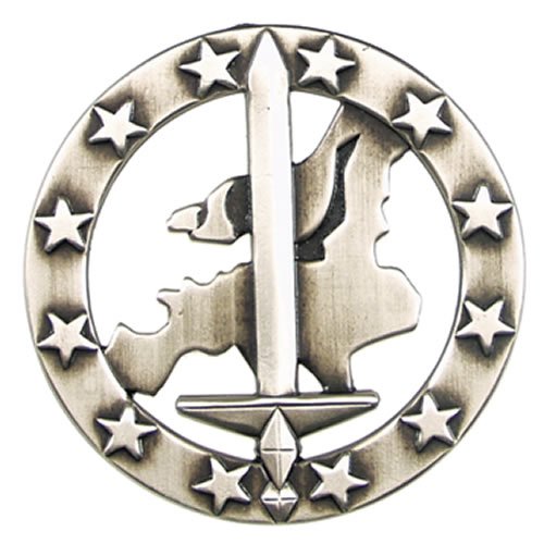 Bundeswehr odznak BW na baret EUROCORPS kovový