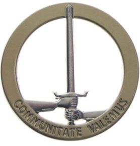 Bundeswehr odznak BW na baret 1. NL/D-CORPS kovový