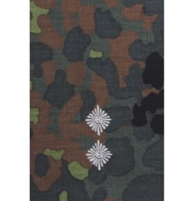 Bundeswehr nárameník BW OBERLEUTNANT FLECKTARN / stříbrné vyšití
