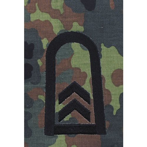 Bundeswehr nárameník BW OBERFELDWEBEL FLECKTARN / černé vyšití