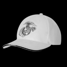 ROTHCO čepice baseball GLOBE & ANCHOR BÍLÁ