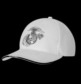 ROTHCO čepice baseball GLOBE & ANCHOR BÍLÁ