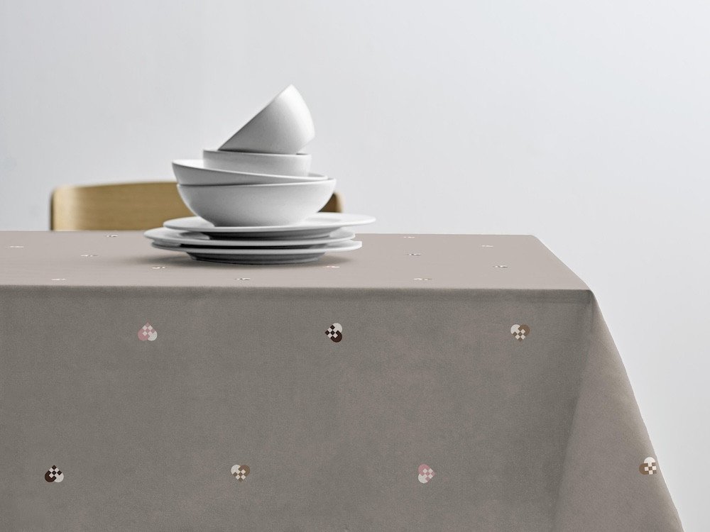 Södahl Vánoční ubrus ⌀180 Christmas Hearts Embroider Rose