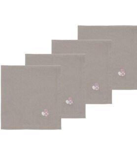 Södahl Vánoční ubrousky 4ks Christmas Hearts Embroider Rose