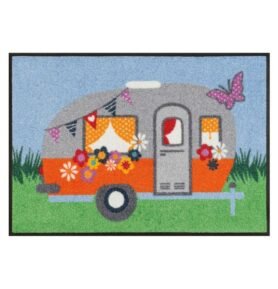 wash+dry Veselá rohožka HAPPY CAMPING