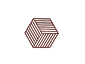 Zone Denmark Silikonová podložka pod horké Hexagon Burgundy