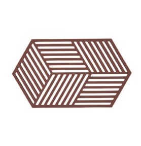 Zone Denmark Silikonová podložka pod horké Hexagon Burgundy