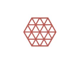 Zone Denmark Silikonová podložka pod horké Triangles Burned Red