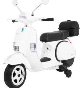 Tomido Dětská elektrická motorka Vespa bílá
