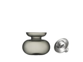 Zone Denmark Skleněná váza/Svícen Inu Smoked Grey/Steel