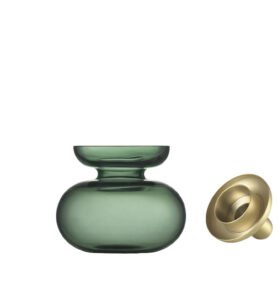 Zone Denmark Skleněná váza/Svícen Inu Moss Green/Brass