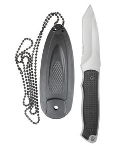 Nůž ROTHCO NECK s pevnou čepelí a plast. pouzdrem