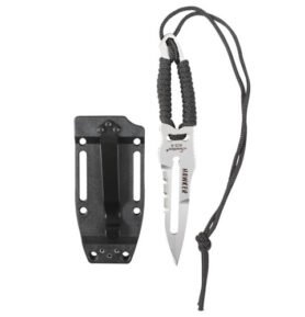 ROTHCO nůž PARACORD s pevnou čepelí ČERNÝ/STŘÍBRNÝ