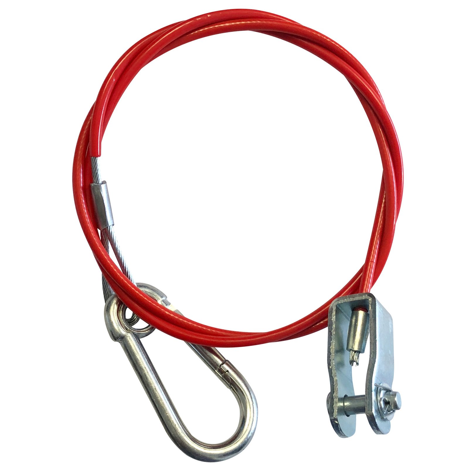 Winterhoff Bezpečností ocelové lano s rozpojovací sponou a karabinou