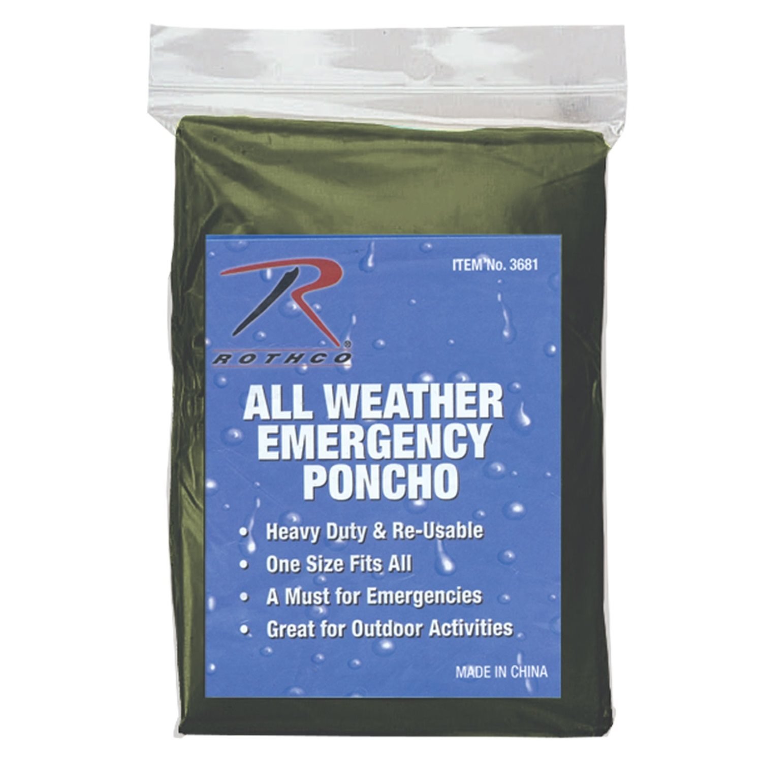ROTHCO pončo nouzové slabé OLIV