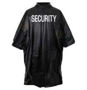ROTHCO pončo VINYL SECURITY ČERNÉ