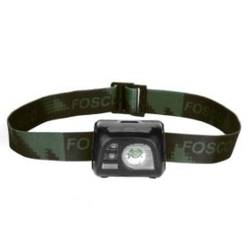 FOSCO svítilna čelová taktická 140 lumenů ČERNÁ