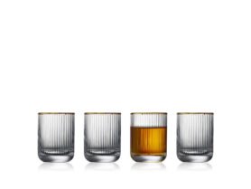 Lyngby Glas Sklenice na panáka Palermo Gold 6cl (6 ks)