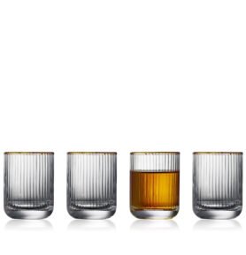 Lyngby Glas Sklenice na panáka Palermo Gold 6cl (6 ks)