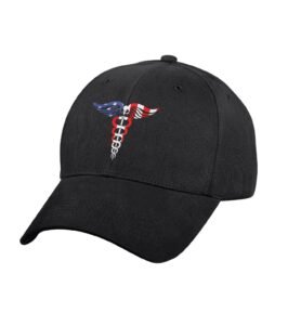 ROTHCO čepice baseball barevný symbol CADUCEUS ČERNÁ